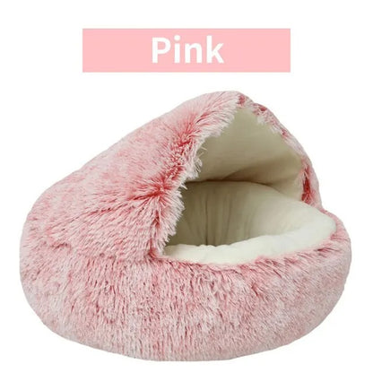 Cosy Plush Cat Bed With Cover