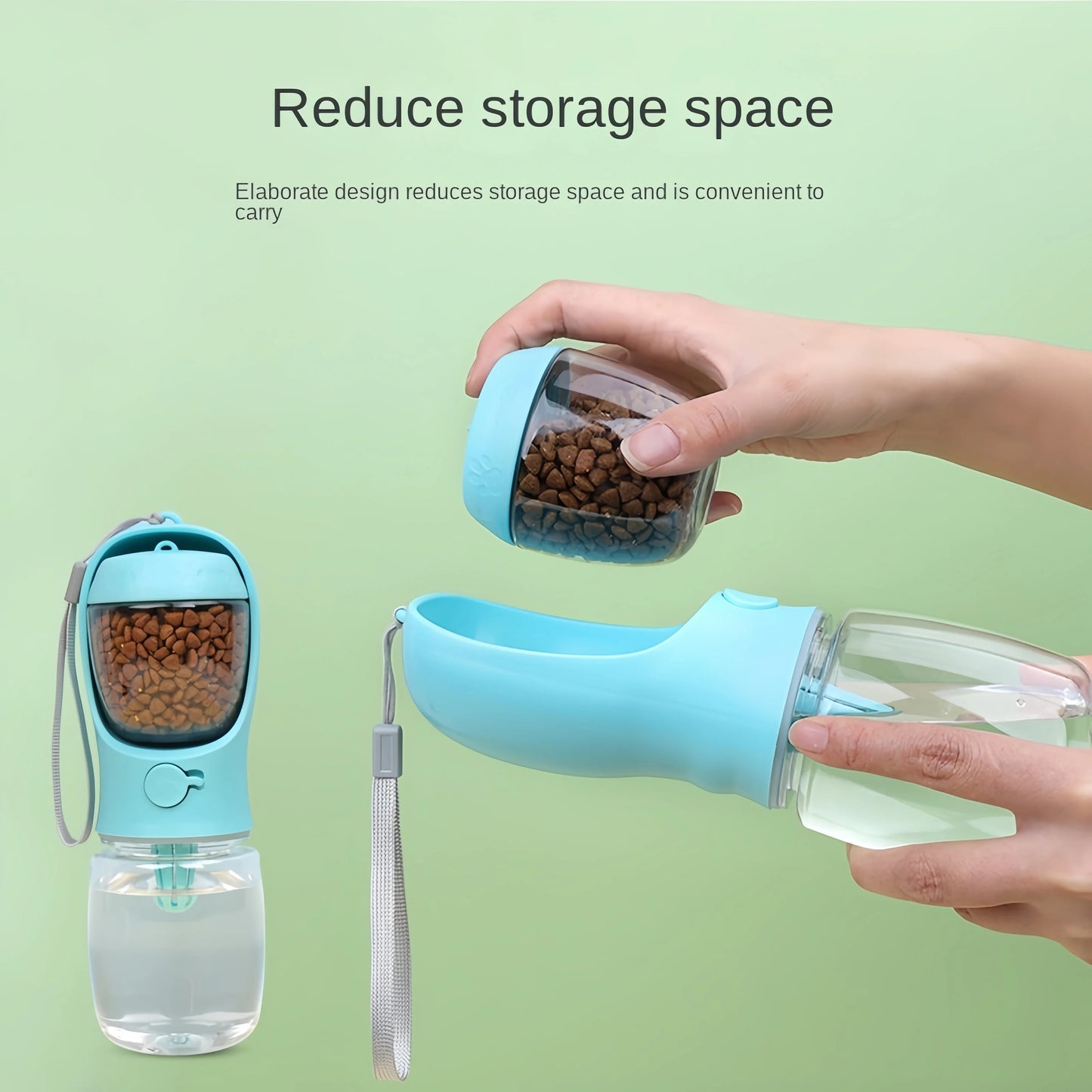 Portable Dog Water Bottle & Food Storage