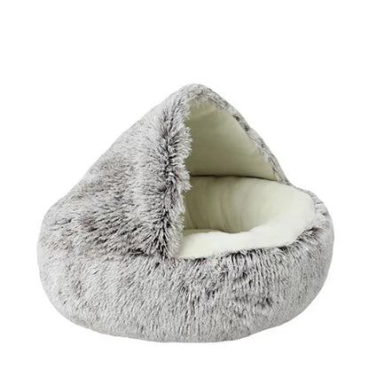 Cosy Plush Cat Bed With Cover